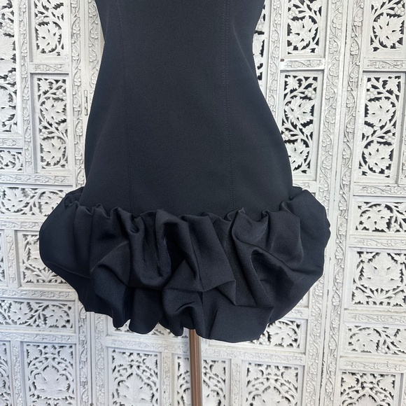 NWT Misha Saphira Mini Black Bubble Formal Homecoming Event Dress Sz XS - Picture 3 of 9